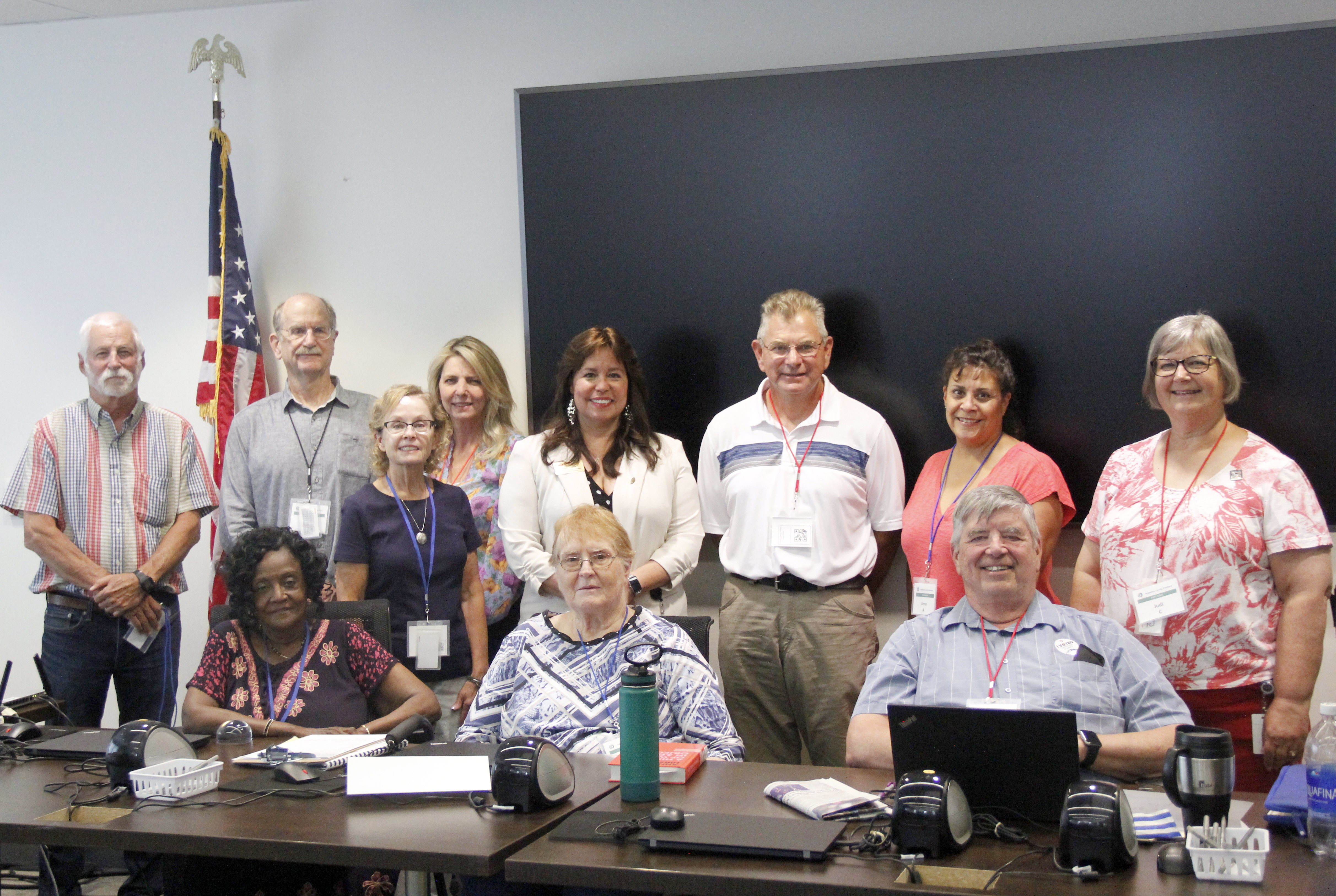 Election judges at the Lima Plaza VSPC