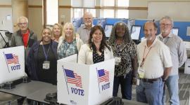 Election Judges at the Smoky Hill Library VSPC